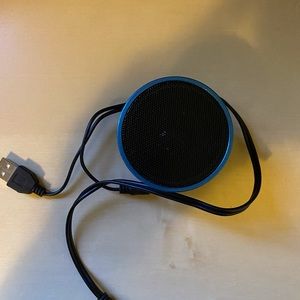 Rechargeable Metallic Blue Bluetooth Speaker